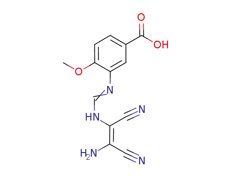 3-{[(Z)-2-amino-1,2-dicyanovinyl]amino}methyleneamino-4-methoxybenzoic acid