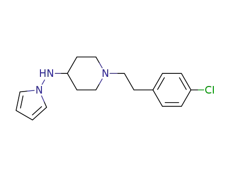 Molecular Structure of 92064-79-4 (1-[2-(4-chlorophenyl)ethyl]-4-(1H-pyrrol-1-yl)aminopiperidine)