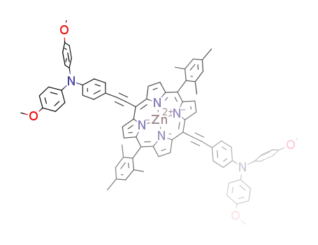 (5,15-bis(4-(N,N-bis(4-methoxyphenyl)amino)phenylethynyl)-10,20-dimesitylporphyrinato)zinc(II)