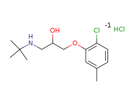 1-(tert-butylamino)-3-(2-chloro-5-methylphenoxy)propan-2-ol hydrochloride