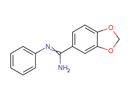 1,3-Benzodioxole-5-carboximidamide, N-phenyl-
