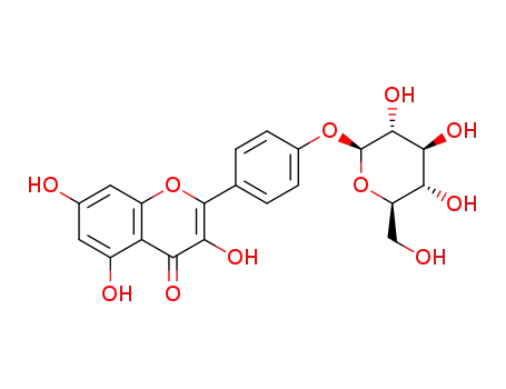 Molecular Structure of 52222-74-9 (KaeMpferol-4'-O-β-D-glucopyranoside)