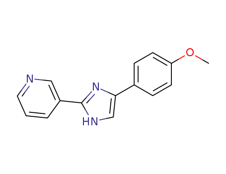 Molecular Structure of 60964-02-5 (Pyridine, 3-[4-(4-methoxyphenyl)-1H-imidazol-2-yl]-)