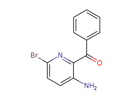 Molecular Structure of 57059-53-7 (Methanone, (3-amino-6-bromo-2-pyridinyl)phenyl-)