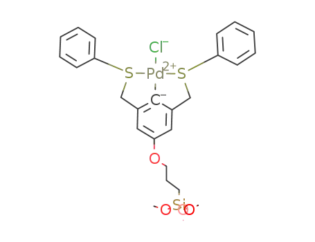 Molecular Structure of 748150-01-8 (Pd-Cl 3-((3,5-bis(phenylsulfanylmethyl)phenoxy)propyltrimethoxysilane)