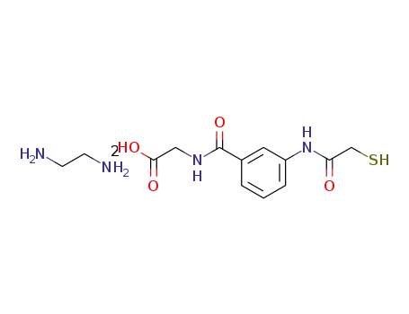 Molecular Structure of 67852-77-1 (N-<3-<(mercaptocetyl)amino>benzoyl>glycine ethylenediamine bissalt)