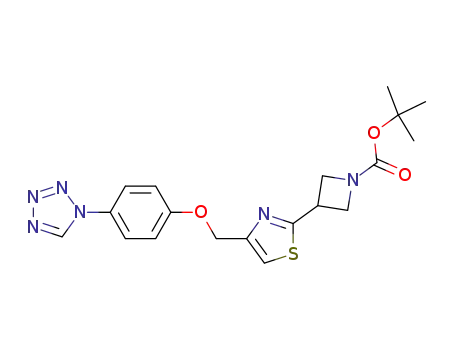3-[4-(4-tetrazol-1-ylphenoxymethyl)thiazol-2-yl]azetidine-1-carboxylic acid tert-butyl ester
