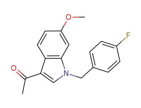 3-acetyl-1-(4-fluorobenzyl)-6-methoxy-1H-indole