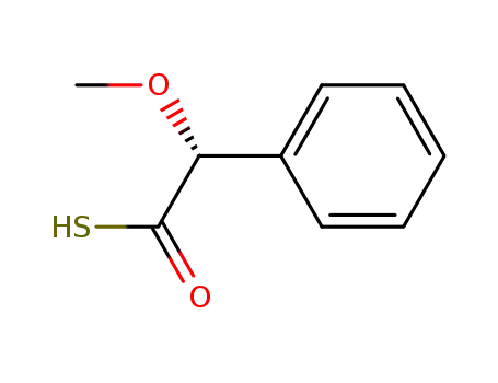 Molecular Structure of 115104-46-6 ((R)-(-)-α-methoxyphenylthiolacetic acid)