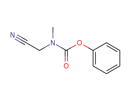 Molecular Structure of 78441-57-3 (Carbamic acid, (cyanomethyl)methyl-, phenyl ester)