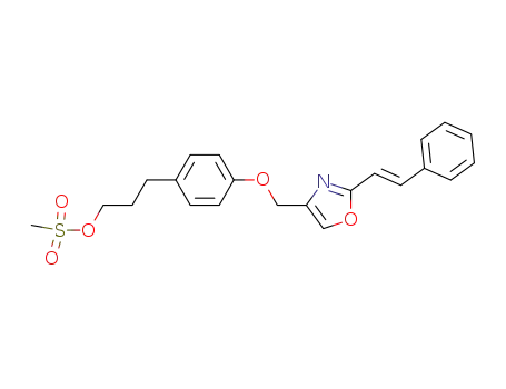 3-[4-[2-[(E)-2-phenylethenyl]-4-oxazolylmethoxy]phenyl]propyl methanesulfonate