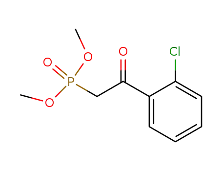 Molecular Structure of 51638-42-7 (Phosphonic acid, [2-(2-chlorophenyl)-2-oxoethyl]-, dimethyl ester)