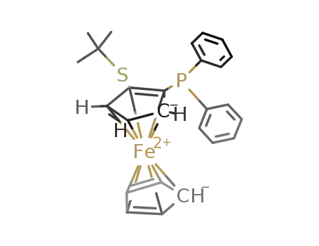 Molecular Structure of 503859-61-8 ((RP)-2-(TERT-BUTYLTHIO)-1-(DIPHENYLPHOS&)