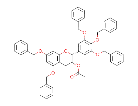 3-O-acetyl-3′,4′,5,5′,7-penta-O-benzyl-(?)-epigallocatechin