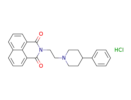2-[2-(4-Phenyl-1-piperidinyl)ethyl]-1H-benz[de] isoquinoline-1,3 (2H)-dione, hydrochloride