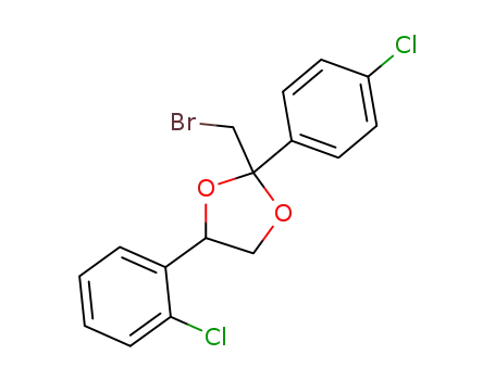 2-(bromomethyl)-4-(2-chlorophenyl)-2-(4-chlorophenyl)-1,3-dioxolane