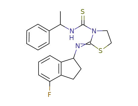 2-[aza(4-fluoroindanyl)methylene](1,3-thiazolidine-3-yl)(alpha-methylbenzylamino)methane-1-thione