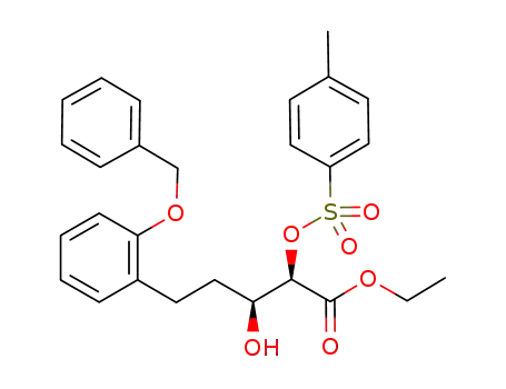 (2R,3S)-5-(2-benzyloxy-phenyl)-3-hydroxy-2-(toluene-4-sulfonyloxy)-pentanoic acid ethyl ester