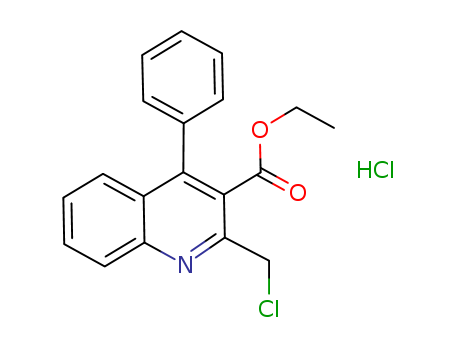 2-Chloromethyl-4-phenyl-3-quinolinecarboxylic acid ethyl ester hydrochloride 1009306-55-1