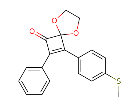 3-(4-Methylthiophenyl)-4-phenyl-3-cyclobuten-1,2-dione-2-(ethylene acetal)