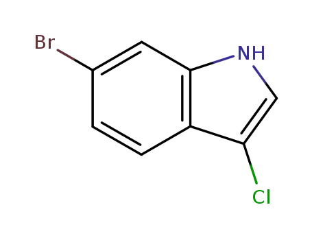 Molecular Structure of 57916-08-2 (3-CHLORO-6-BROMO INDOLE)