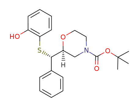 (S)-N-tert-butoxycarbonyl-2-[(S)-α-(2-hydroxyphenylsulfanyl)benzyl]morpholine
