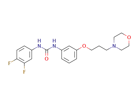 Molecular Structure of 1061377-11-4 (1-(3,4-difluorophenyl)-3-(3-(3-morpholinopropoxy)phenyl)urea)