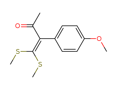 3-Buten-2-one, 3-(4-methoxyphenyl)-4,4-bis(methylthio)-