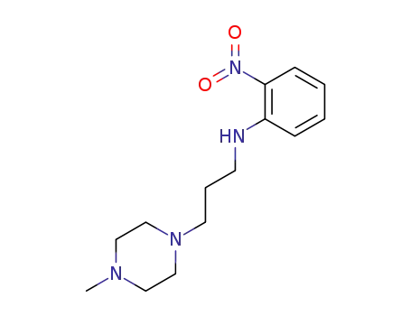 Molecular Structure of 21263-70-7 (N-(3-(4-METHYLPIPERAZIN-1-YL)PROPYL)-2-NITROANILINE)