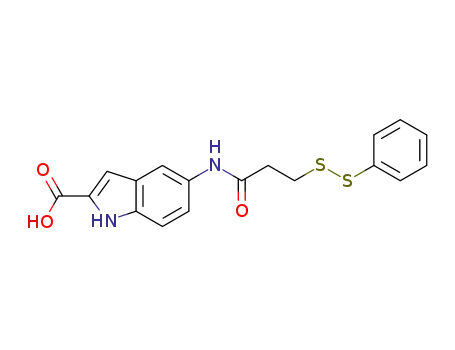5-[(3-phenyldithio)propionylamino]-indole-2-carboxylic acid