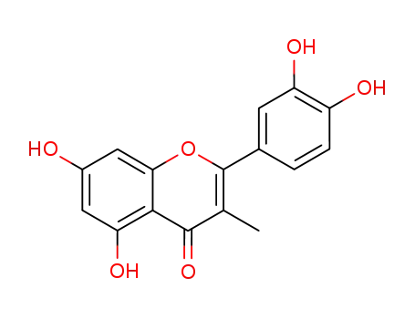 4H-1-Benzopyran-4-one,
2-(3,4-dihydroxyphenyl)-5,7-dihydroxy-3-methyl-