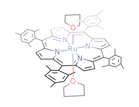 bis(tetrahydrofuran)(5,10,15,20-tetramesitylporphyrinato)ruthenium(II)