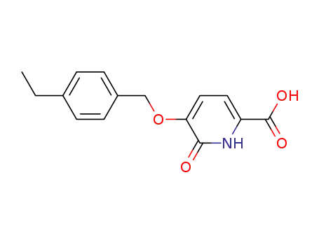 Molecular Structure of 63430-16-0 (2-Pyridinecarboxylic acid,
5-[(4-ethylphenyl)methoxy]-1,6-dihydro-6-oxo-)