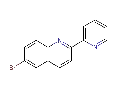Molecular Structure of 571170-32-6 (Quinoline, 6-bromo-2-(2-pyridinyl)-)