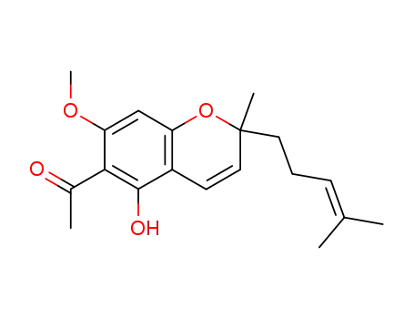 1-[5-hydroxy-7-methoxy-2-methyl-2-(4-methyl-3-pentenyl)-2H-chromen-6-yl]ethanone