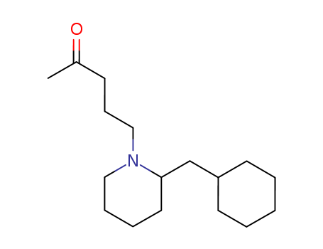2-Pentanone, 5-[2-(cyclohexylmethyl)-1-piperidinyl]-