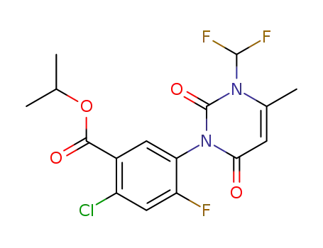 propan-2-yl 2-chloro-5-[3-(difluoromethyl)-4-methyl-2,6-dioxo-3,6-dihydropyrimidin-1(2H)-yl]-4-fluorobenzoate
