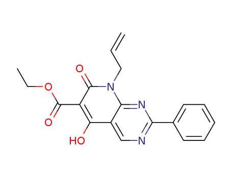 7,8-dihydro-5-hydroxy-7-oxo-2-phenyl-8-(2-propenyl)-Pyrido[2,3-d]pyrimidine-6-carboxylic acid ethyl ester