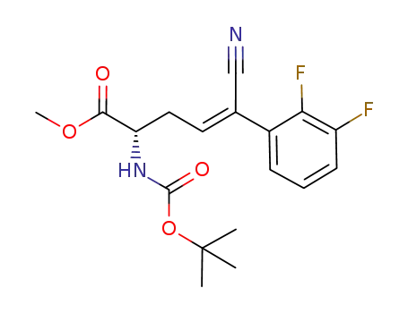 (2S,4Z)-2-tert-butoxycarbonylamino-5-cyano-5-(2,3-difluorophenyl)pent-4-enoic acid methyl ester