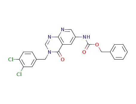 benzyl 3-(3,4-dichlorobenzyl)-4-oxo-3,4-dihydropyrido[2,3-d]pyrimidin-6-ylcarbamate