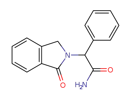 Molecular Structure of 30762-83-5 (2-(1-oxo-1,3-dihydro-2H-isoindol-2-yl)-2-phenylacetamide)