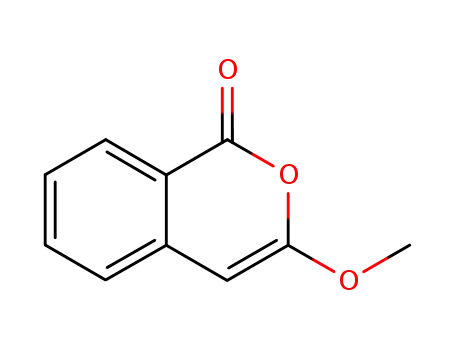 Molecular Structure of 4090-69-1 (3-METHOXY-1H-ISOCHROMEN-1-ONE)