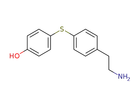 Molecular Structure of 53279-51-9 (4-[[4-(2-aminoethyl)phenyl]thio]phenol)