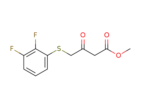 Molecular Structure of 1028843-08-4 (methyl 4-((2,3-difluorophenyl)thio)-3-oxobutanoate)