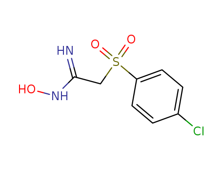 2-[(4-CHLOROPHENYL)SULFONYL]-N'-HYDROXYETHANIMIDAMIDE