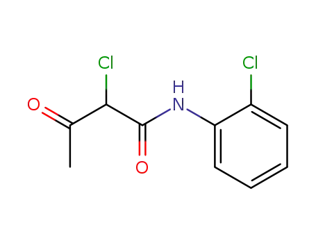 Molecular Structure of 31009-93-5 (Butanamide, 2-chloro-N-(2-chlorophenyl)-3-oxo-)