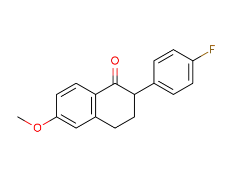 2-p-fluorophenyl-3,4-dihydro-6-methoxy-naphthalen-1(2H)-one