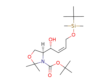 (S)-4-[(Z)-(R)-4-(tert-butyldimethylsilanyloxy)-1-hydroxybut-2-enyl]-2',2'-dimethyloxazolidine-3'-carboxylic acid tert-butyl ester