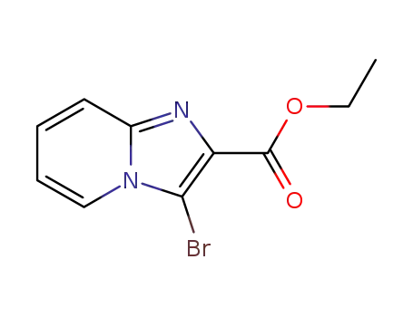 Molecular Structure of 143982-54-1 (Ethyl 3-bromoimidazo[1,2-a]pyridine-2-carboxylate)