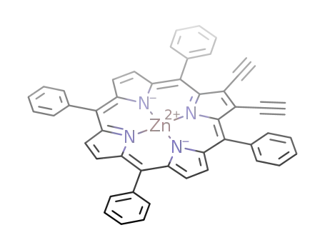 Molecular Structure of 842125-56-8 ((2,3-diethynyl-5,10,15,20-tetraphenylporphyrinato)zinc(II))